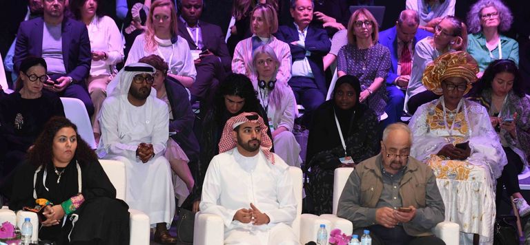 جانب من فعاليات القمة الثقافية أبوظبي 
