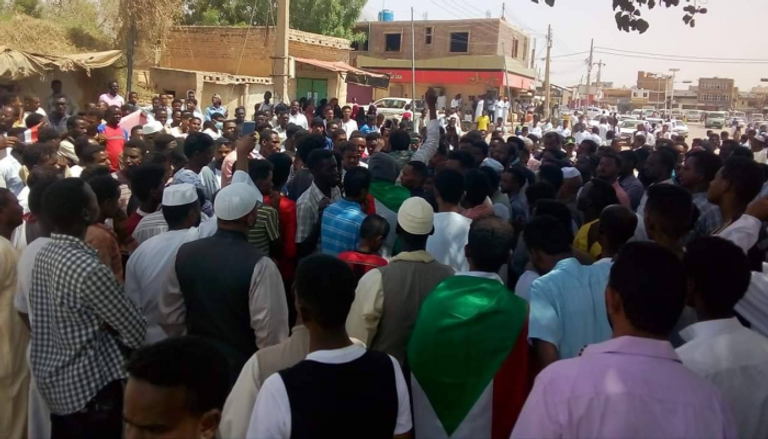 جانب من اعتصامات السودانيين 
