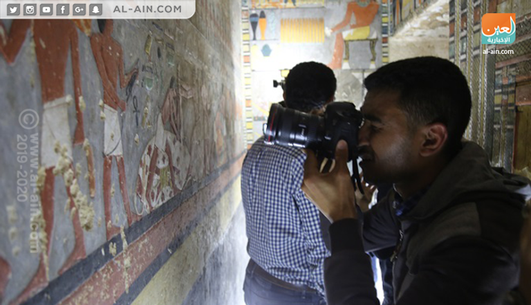 جانب من مقبرة "خوي" في مصر