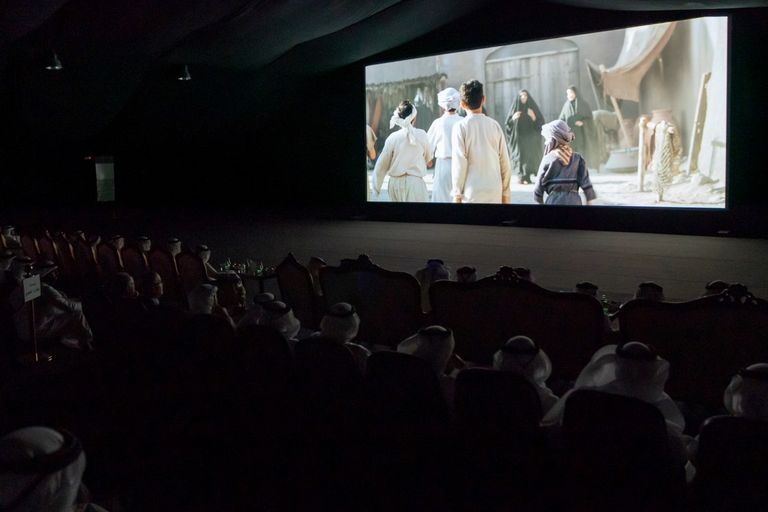 حاكما الشارقة ورأس الخيمة يشهدان العرض الأول لفيلم "خورفكان 1507"