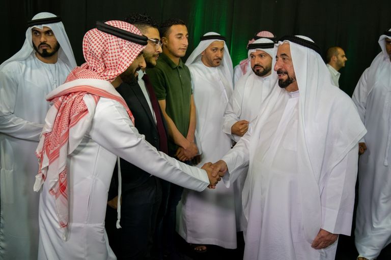 حاكما الشارقة ورأس الخيمة يشهدان العرض الأول لفيلم "خورفكان 1507"