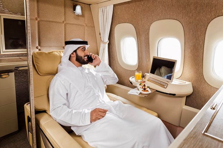 تحتوي أحدث طائرات الإمارات البوينج 777 على مقاعد متطورة مريحة