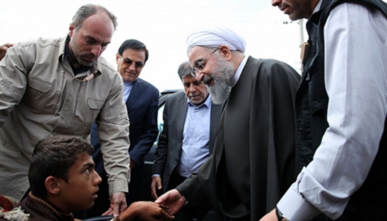 روحاني أطلق وعودا جوفاء لصالح المتضررين من الفيضانات