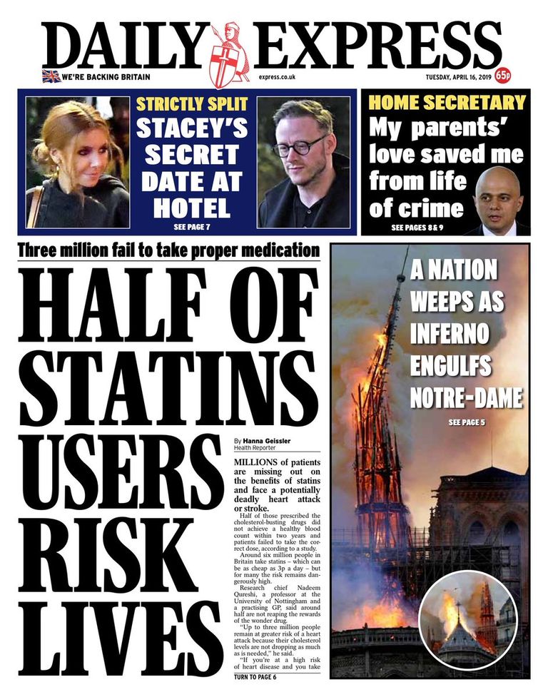 الصحف العالمية كرست صفحاتها الأولى لحريق "نوتردام"