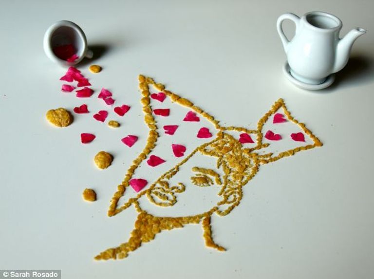 رسم لمايكل جاكسون برقائق الذرة