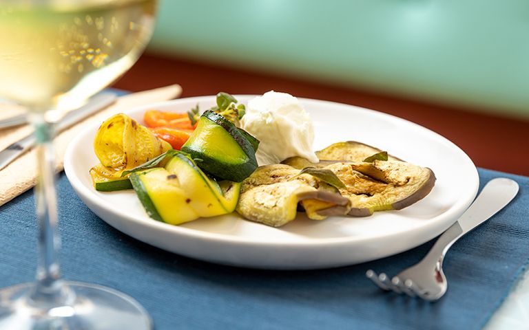 أحد أطباق مطعم الآيس كريم في روما