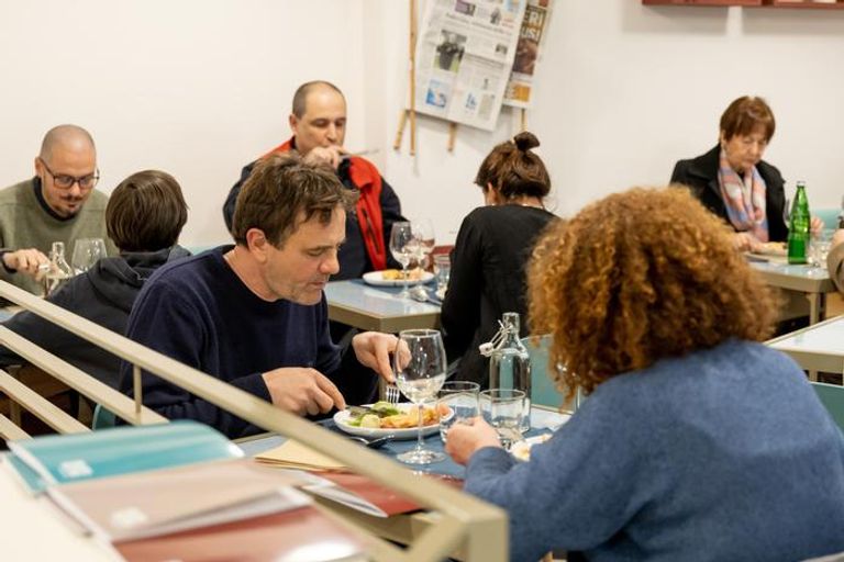 أحد أطباق مطعم الآيس كريم في روما