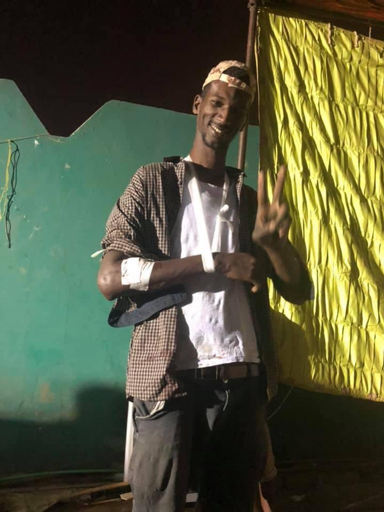 صورة الشخص المصاب اعتصام السودان