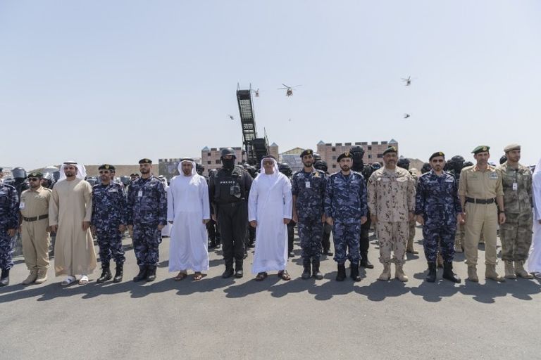الشيخ سيف بن زايد يشهد ختام تمرين أمن الاتحاد 47