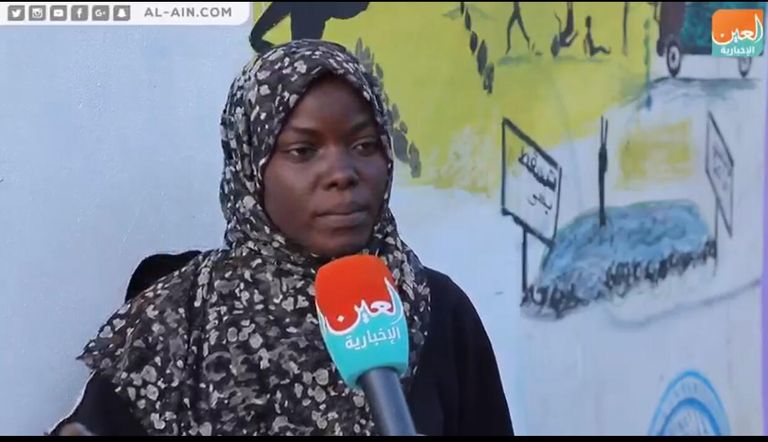 لوحات جرافيتي عملاقة في ساحة الاعتصام بالخرطوم