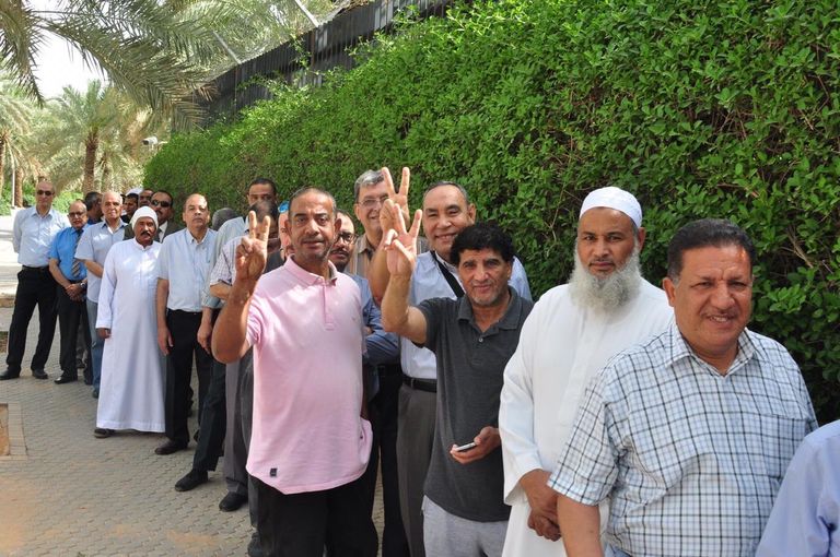 تصويت المصريين في الخارج على التعديلات الدستورية