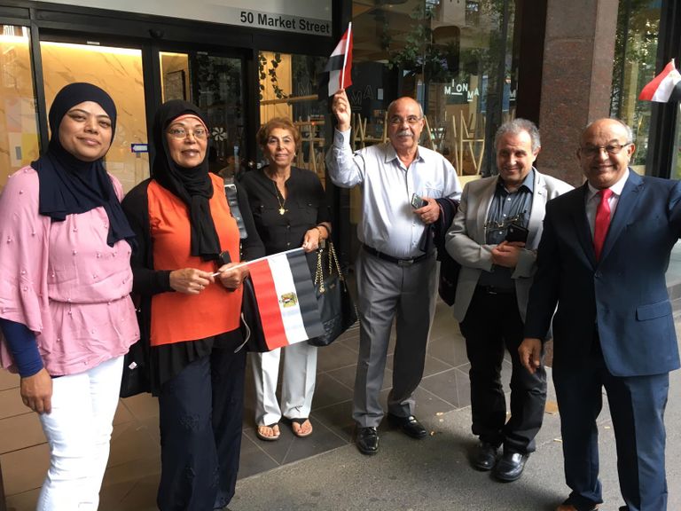 تصويت المصريين في الخارج على التعديلات الدستورية