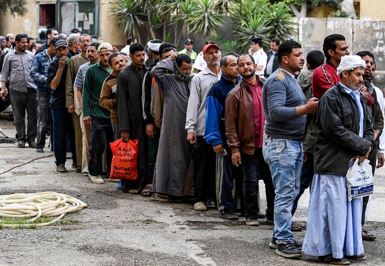 بدء تصويت المصريين على التعديلات الدستورية بدء تصويت المصريين على التعديلات الدستورية