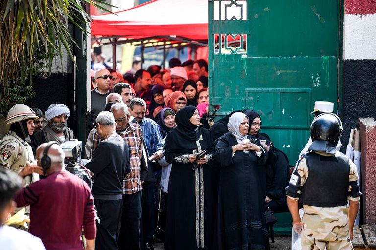 بدء تصويت المصريين على التعديلات الدستورية بدء تصويت المصريين على التعديلات الدستورية