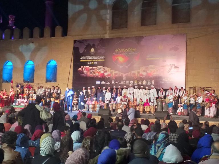 افتتاح الدورة السابعة من المهرجان الدولي للطبول بالقاهرة