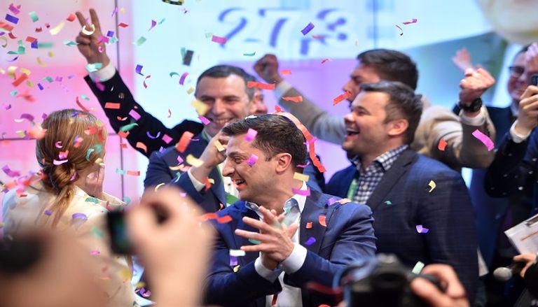 فولوديمير زيلينسكي رئيس أوكرانيا الجديد