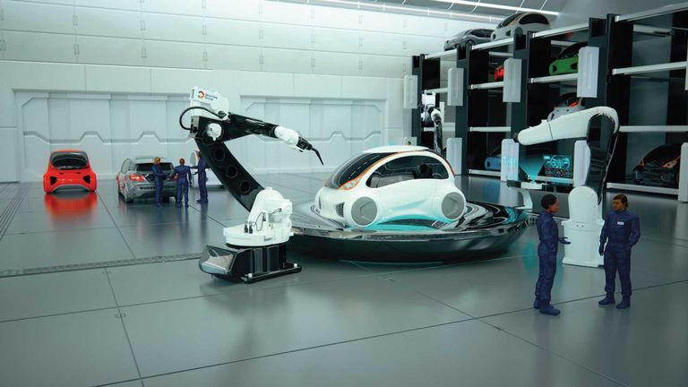 تصميم لما ستبدو عليه ورش صيانة السيارات في المستقبل