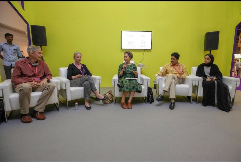 جانب من فعاليات "الشارقة القرائي".