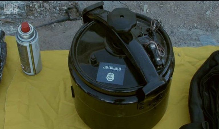 وكر الدواعش الذي تم اقتحامه من الأمن السعودي