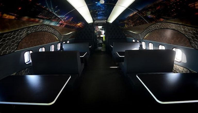 إحدى الطائرات التي تحولت إلى مطعم