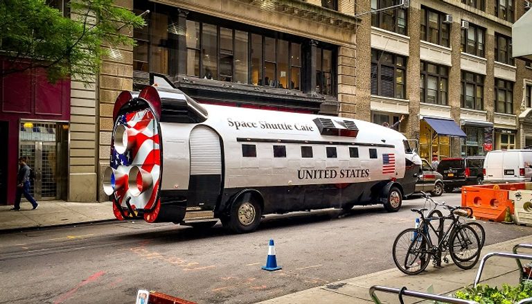 إحدى الطائرات التي تحولت إلى مطعم