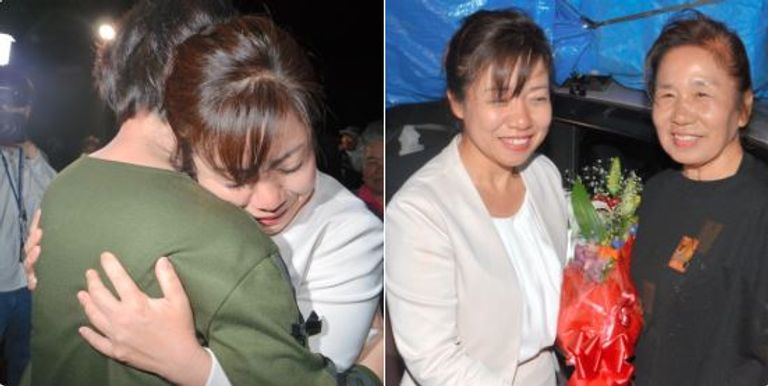 النائبة اليابانية ميسوزو إيكيدا تستقبل مهنئيها