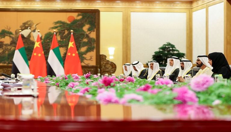 محمد بن راشد يبحث مع الرئيس الصيني آفاق التعاون المشترك