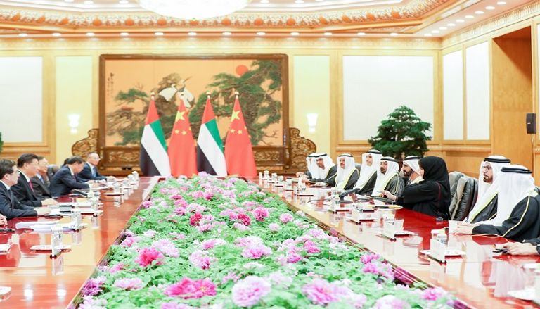 محمد بن راشد يبحث مع الرئيس الصيني آفاق التعاون المشترك