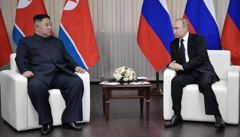 جانب من لقاء بوتين وكيم