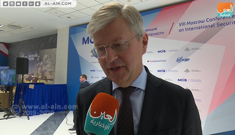 وكيل الأمين العام للأمم المتحدة لعمليات السلام جان بيير لاكروسك جانب من أعمال منتدى موسكو الثامن للأمن الدولي