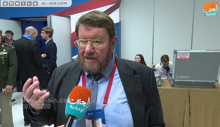 المدير العام لحلف آسيا الكسندر يفغيينفيج جانب من أعمال منتدى موسكو الثامن للأمن الدولي