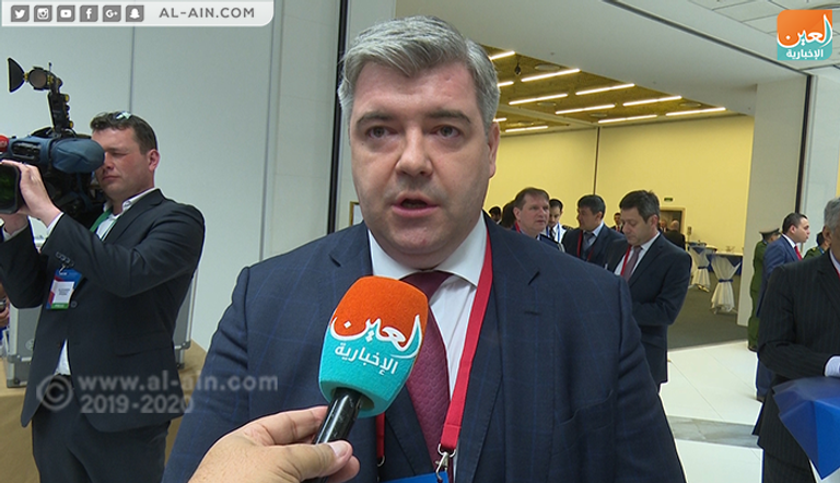 المدير العام لحلف آسيا الكسندر يفغيينفيج جانب من أعمال منتدى موسكو الثامن للأمن الدولي