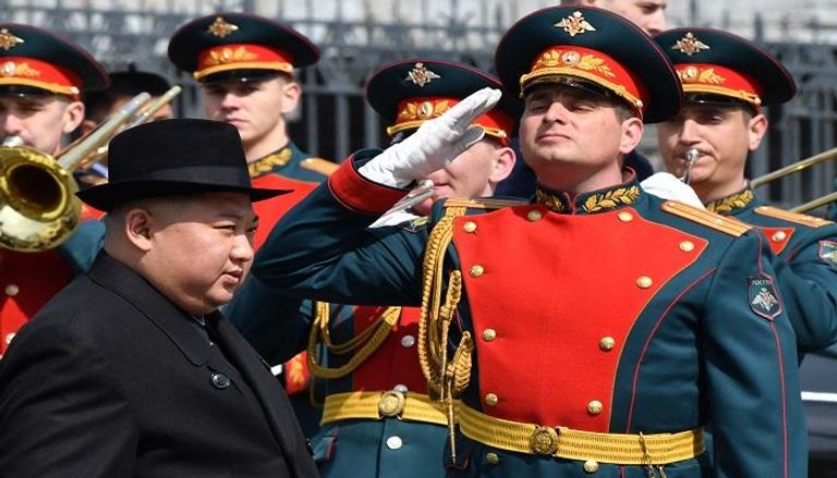 زعيم كوريا الشمالية كيم جونج أون يغادر روسيا