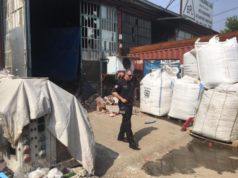 صورة متداولة لموقع الانفجار