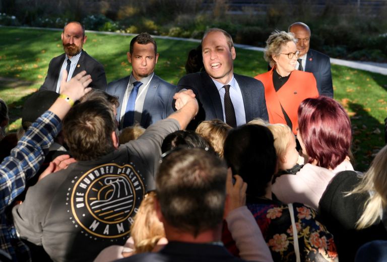 الأمير وليام أثناء زيارته نيوزيلندا