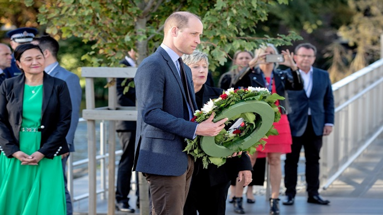 الأمير وليام أثناء زيارته نيوزيلندا
