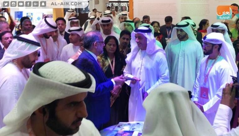 جانب من افتتاح معرض أبوظبي الدولي للكتاب