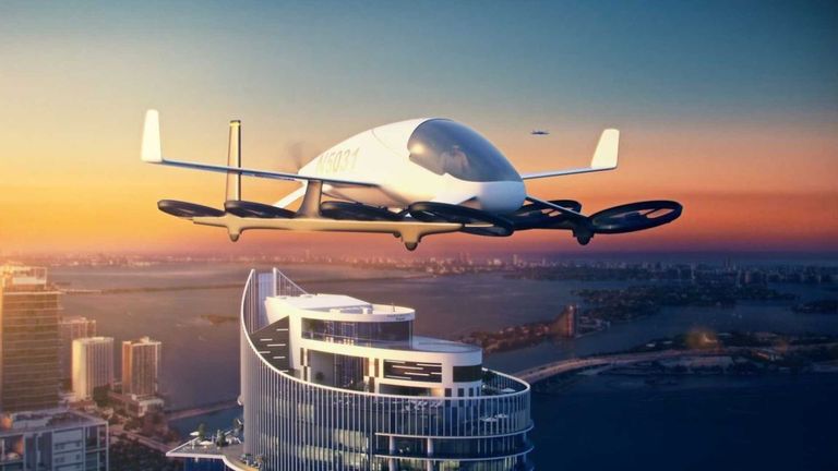 مشروع التاكسي الطائر بمدينة ميامي