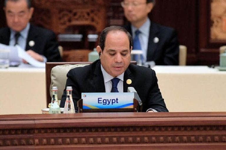 الرئيسان المصري والصيني