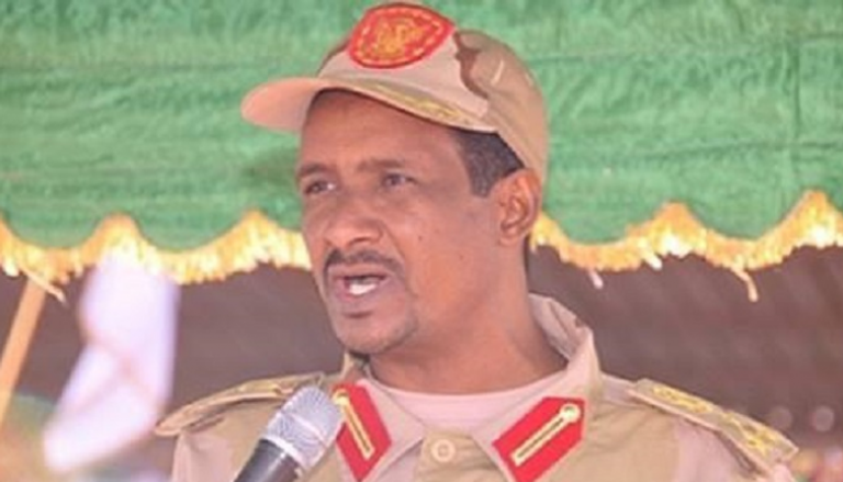الفريق محمد حمدان حميدتي قائد قوات الدعم السريع السودانية - أرشيفية