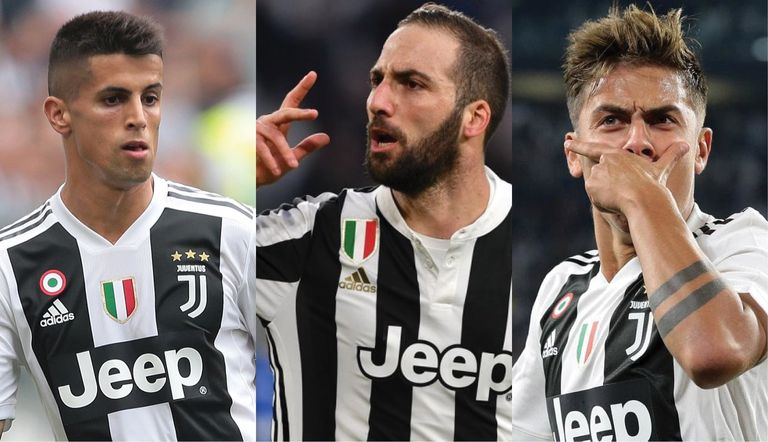 باولو ديبالا وجونزالو هيجوايين وجواو كانسيلو لاعبي يوفنتوس ماورو إيكاردي مهاجم إنتر ميلان