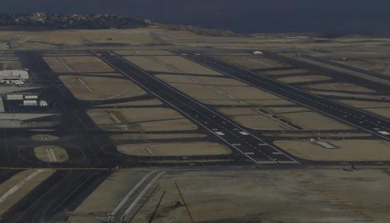 مشروع مطار إسطنبول الجديد - أرشيف وقفة احتجاجية لعمال في مطار إسطنبول - أرشيفية