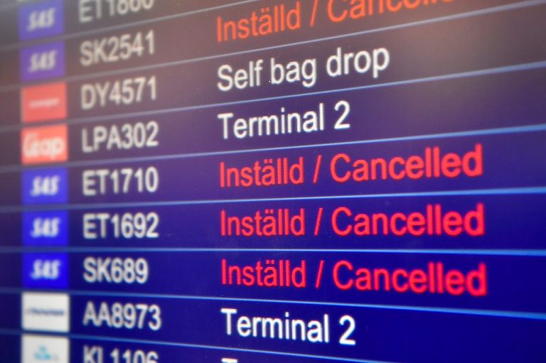 تضرر آلاف المسافرين عبر الطيران الإسكندنافية