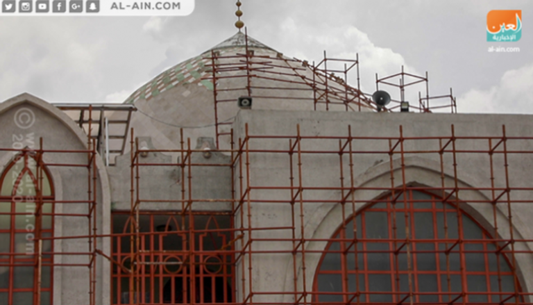 جانب من صيانة وترميم المساجد في أديس أبابا.