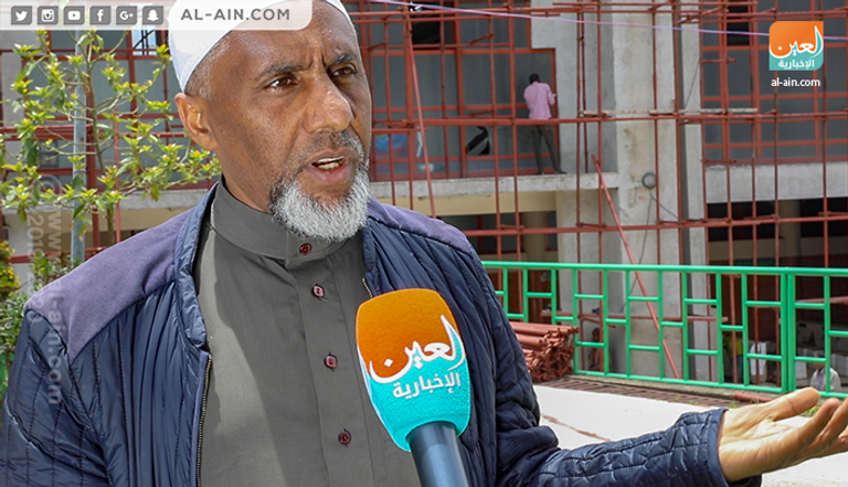 جانب من صيانة وترميم المساجد في أديس أبابا.