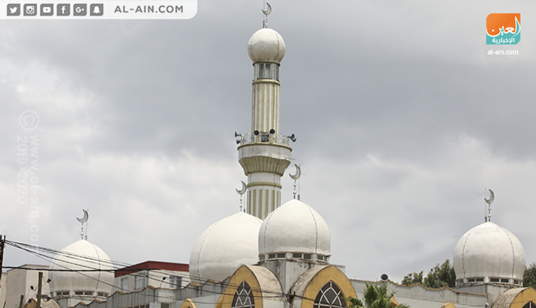 جانب من صيانة وترميم المساجد في أديس أبابا.