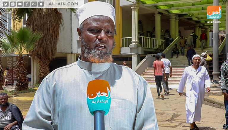 جانب من صيانة وترميم المساجد في أديس أبابا.