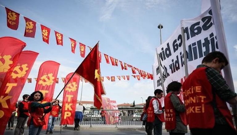 مظاهرات العمال في تركيا ضد سياسات أردوغان