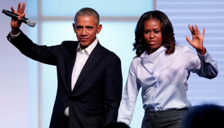 باراك أوباما وزوجته ميشيل