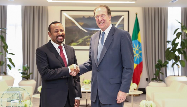 رئيس الوزراء الإثيوبي يستقبل رئيس البنك الدولي